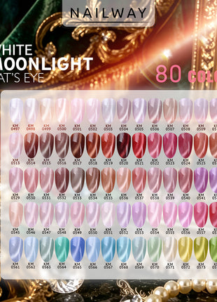 White moonlight cat eye