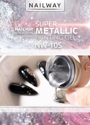 Super metallic painting gel