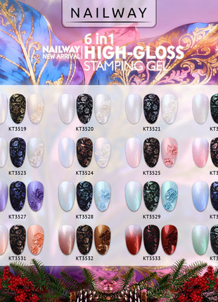 6 in 1 High Gloss stamping gel