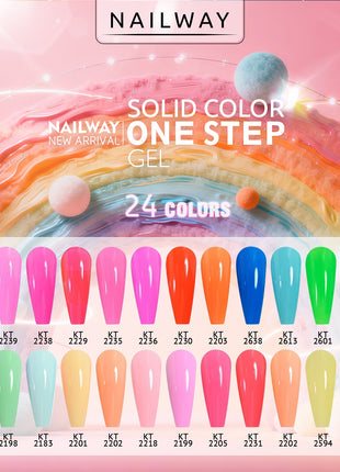 Solid Color one step gel