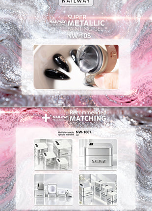 Super metallic painting gel