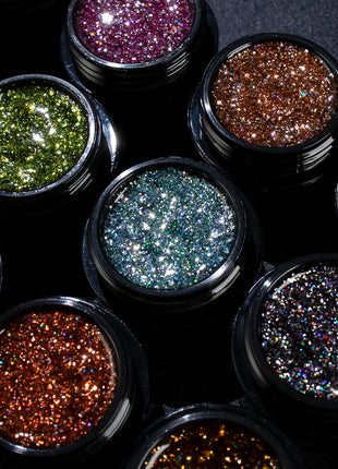 NW-324 An Array of stras glitter gel