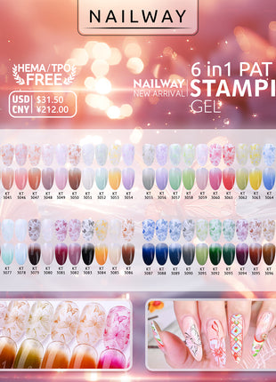 6 in 1  pat stamping gel