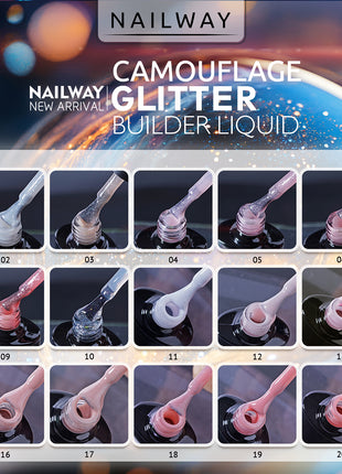 YC-7G Camouglage glitter builder liquid